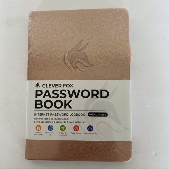 CLEVER FOX INTERNET PASSWORD BOOK NWT - Picture 2 of 7